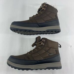 Waterproof Men’s Sneaker Boots Brown Black Size 9